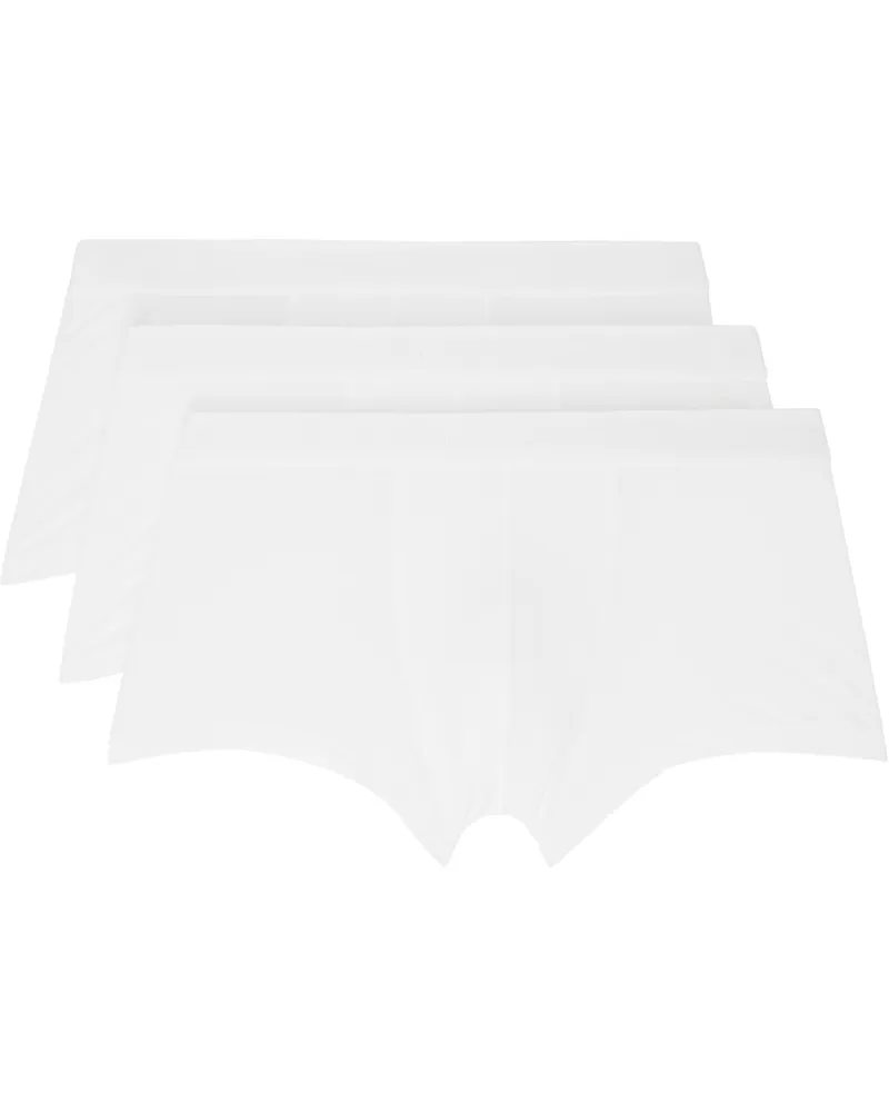 Sunspel Three-Pack White Boxers White