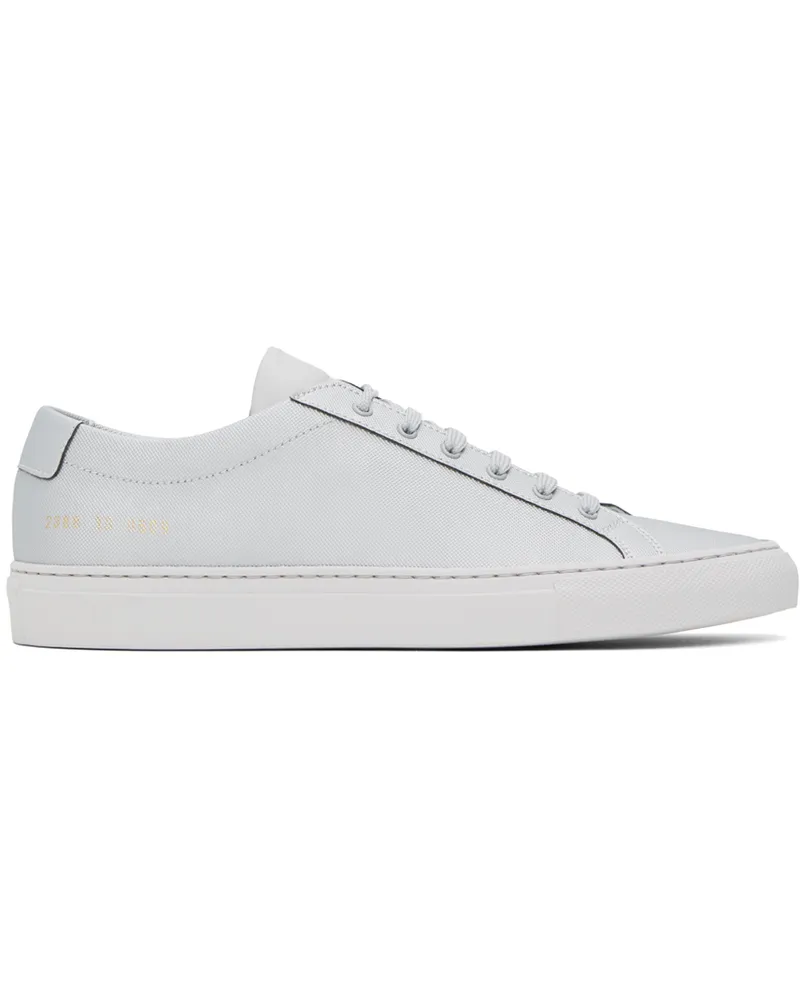 Common Projects Silver Achilles Tech Sneakers 0509