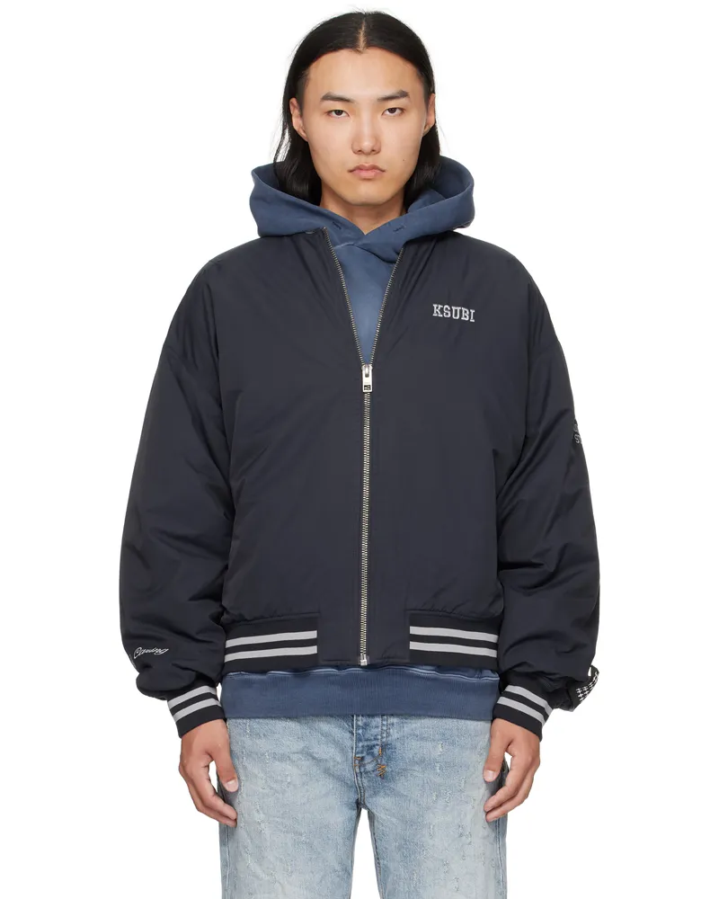 ksubi Navy MA-1 Bomber Jacket Navy