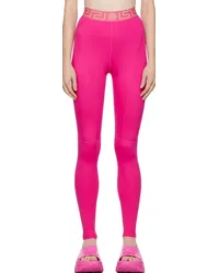 Versace Pink Greca Leggings 1pp40-warter