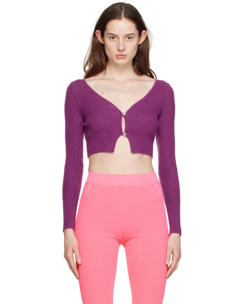 Jacquemus Purple Le Papier 'Le Cardigan Alzou' Cardigan 680