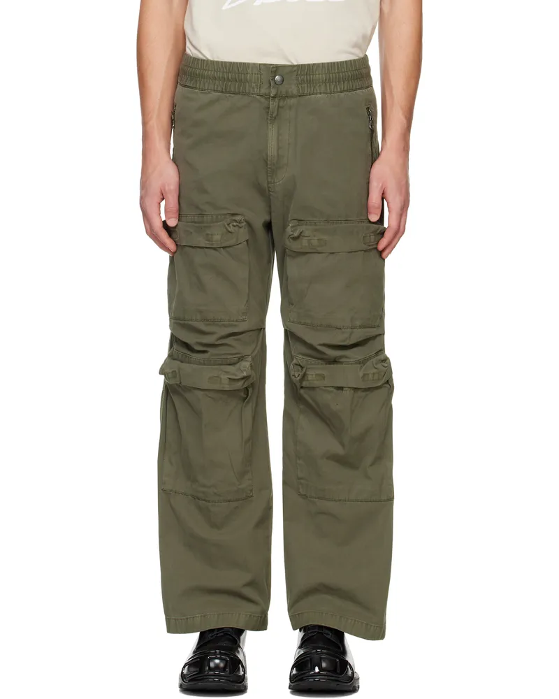 Diesel Khaki P-Danzel Cargo Pants 5af