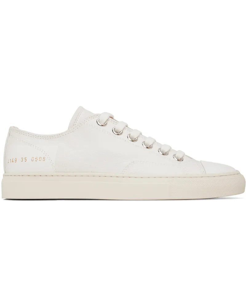 Common Projects White Tournament Low Sneakers 0506