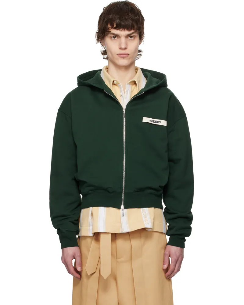 Jacquemus Green La Croisière 'The Gros Grain zipped' Hoodie 591