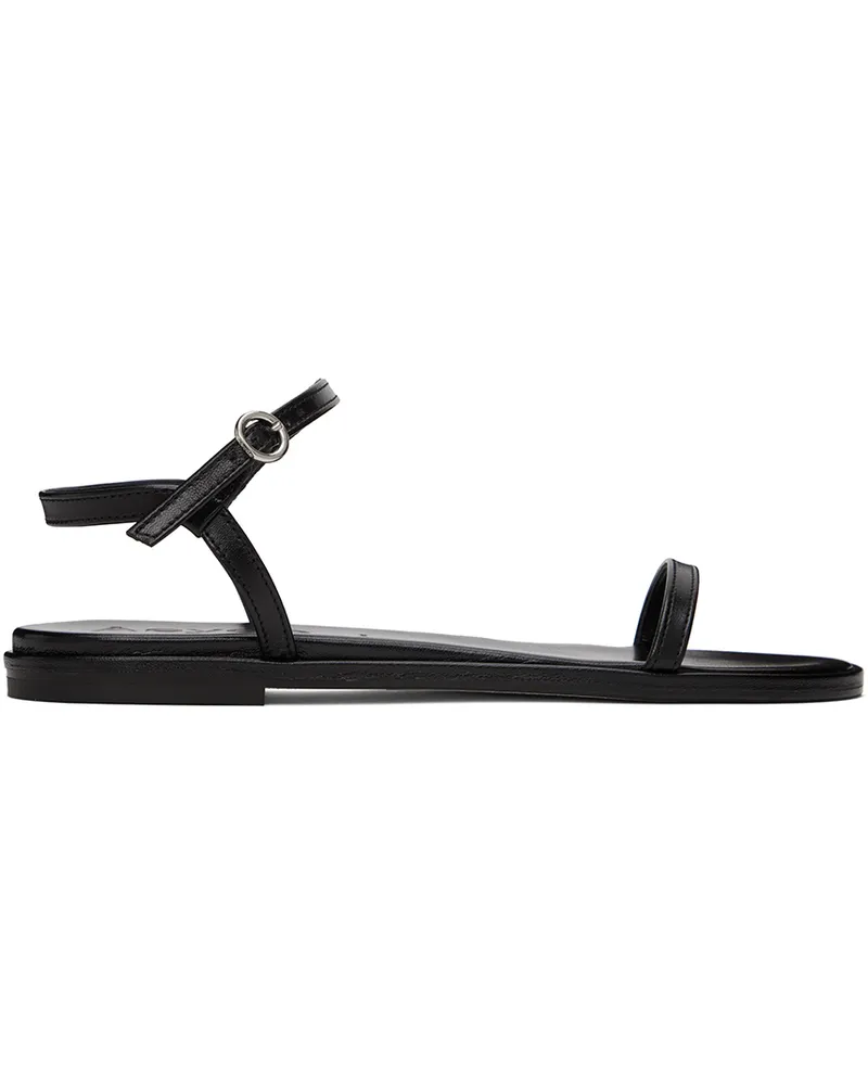 aeyde Black Nettie Sandals Black