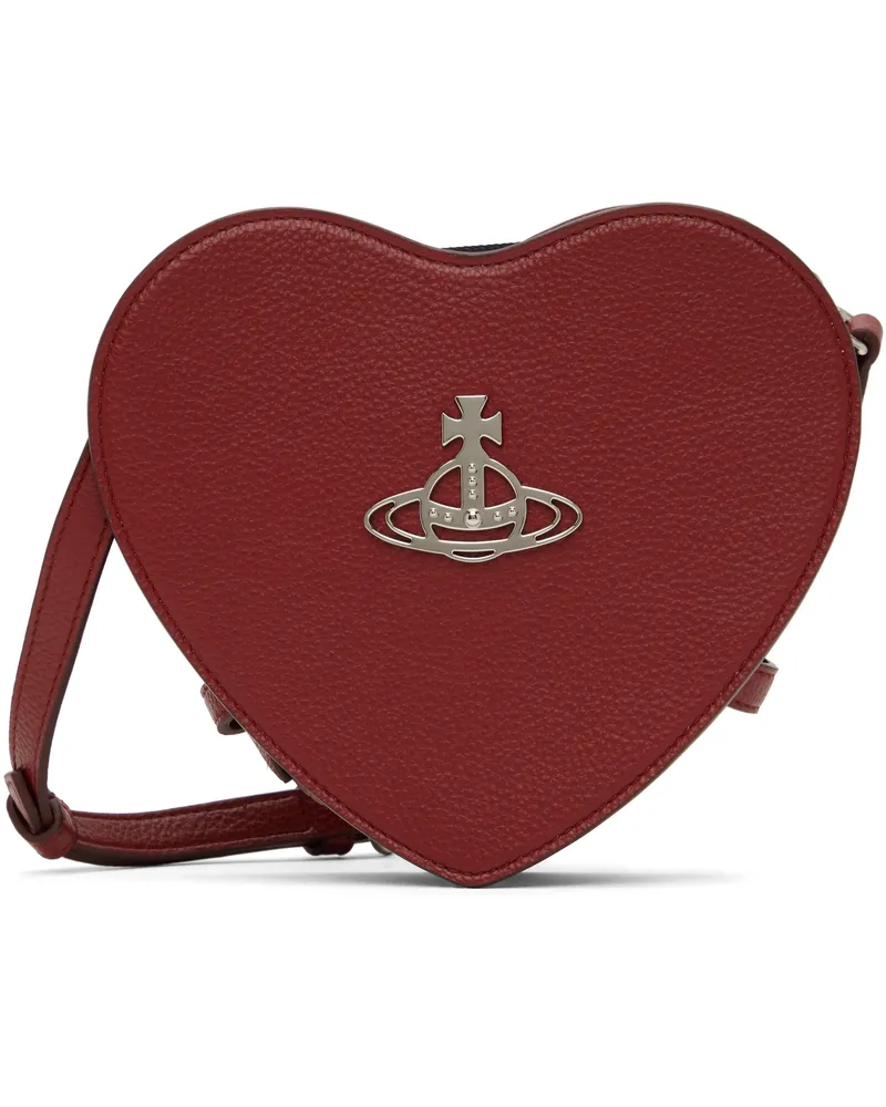 Vivienne Westwood Red Louise Heart Crossbody Bag H407