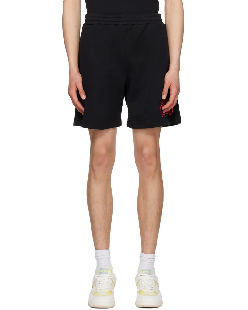 MSGM Black Burro Studio Edition Shorts 99