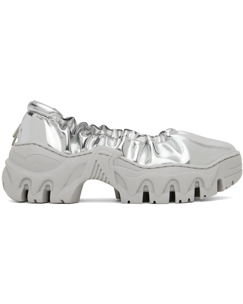 Rombaut SSENSE Exclusive Silver Boccaccio II Ballerina Flats Brushed