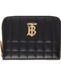 Burberry Black Quilted Leather Lola Zip Wallet Black