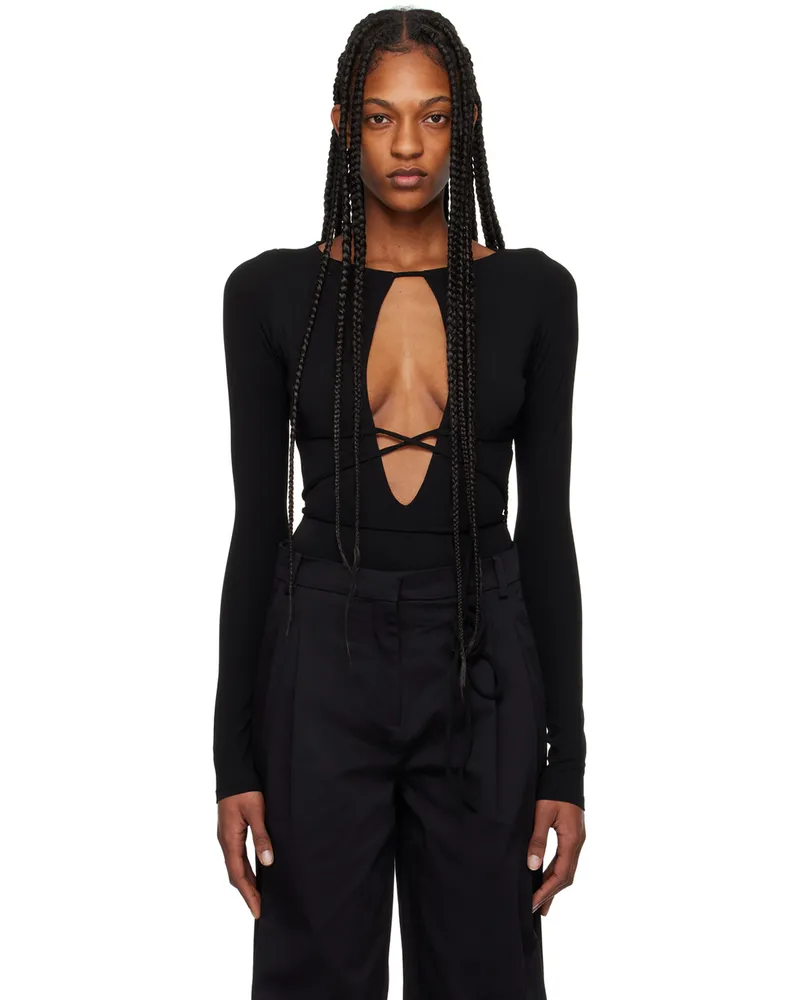 TOVE Black Jennifer Bodysuit Black