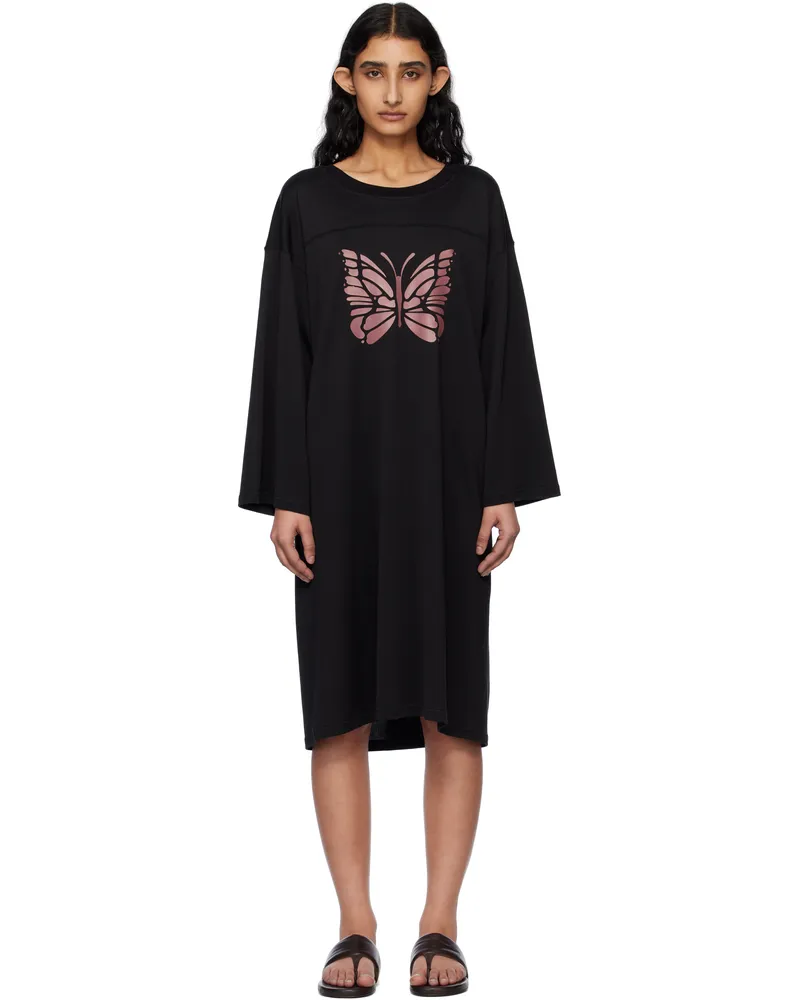NEEDLES Black Hockey Midi Dress C-black