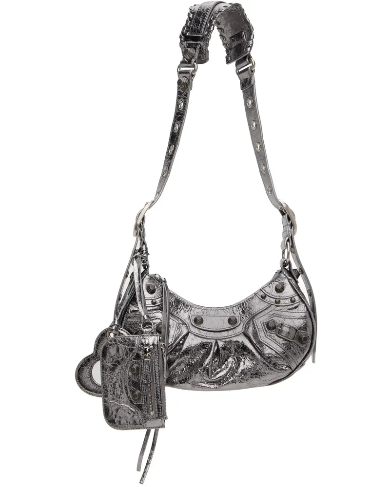 Balenciaga Silver XS 'Le Cagole' Bag 8103