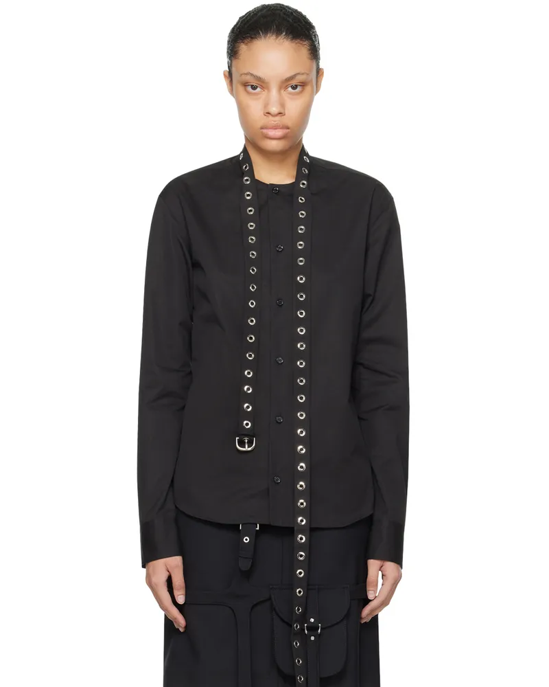 OFF-WHITE Black Cross Belt Shirt Black