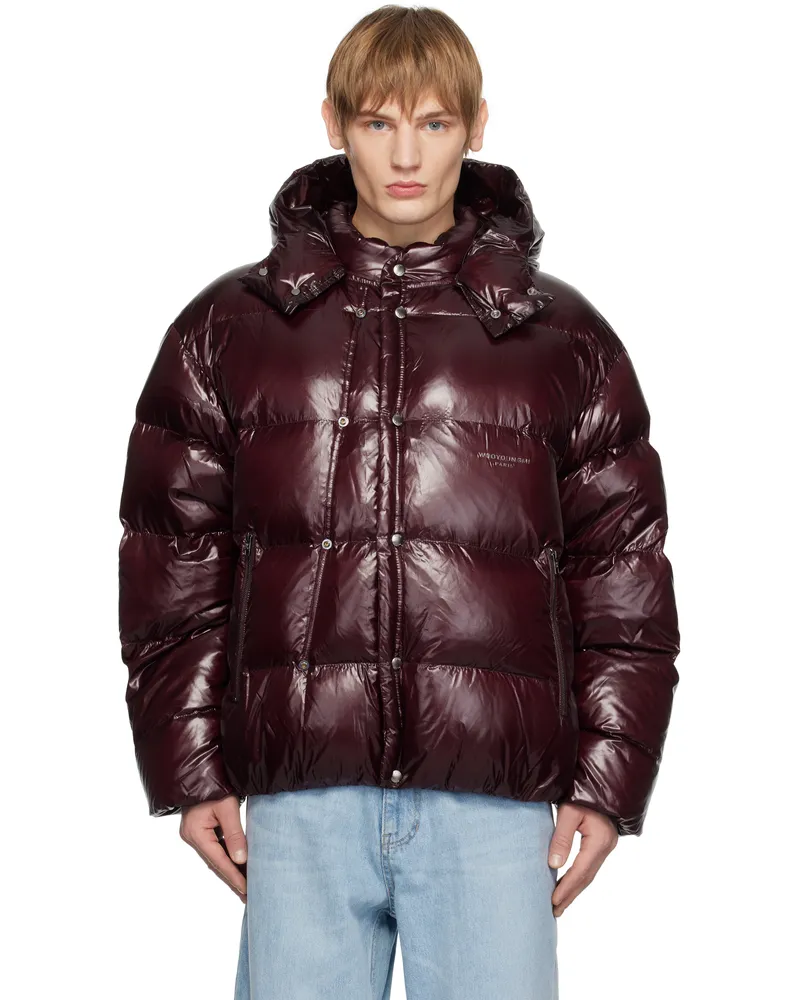 Wooyoungmi Burgundy Hood Goose Down Jacket 959r