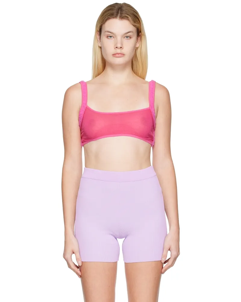 Jacquemus Pink Le Papier 'Le Bandeau Ascosu' Bra 430
