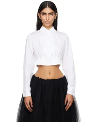 Noir Kei Ninomiya White Pointed Collar Shirt White