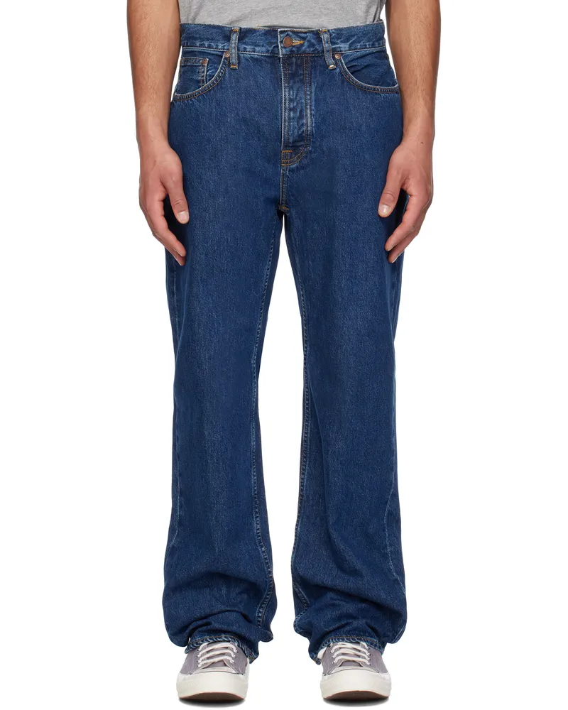 Nudie Jeans Blue Tuff Tony Jeans Evening
