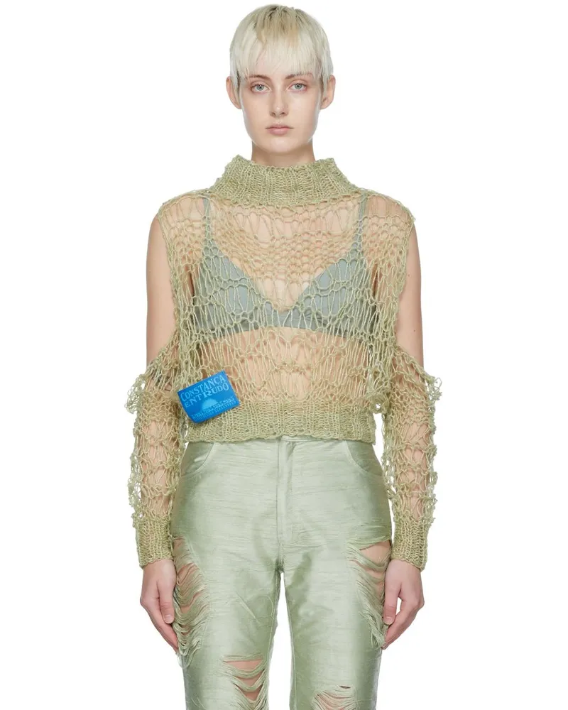 Constança Entrudo Green Mohair Sweater Sage