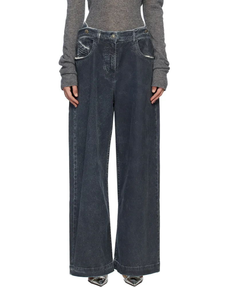 ATTICO Navy Long Jeans 184