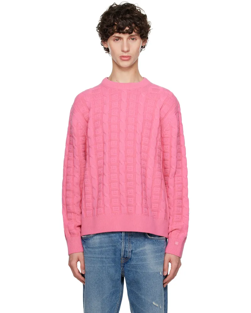 Acne Studios Pink Cable Sweater Ckq