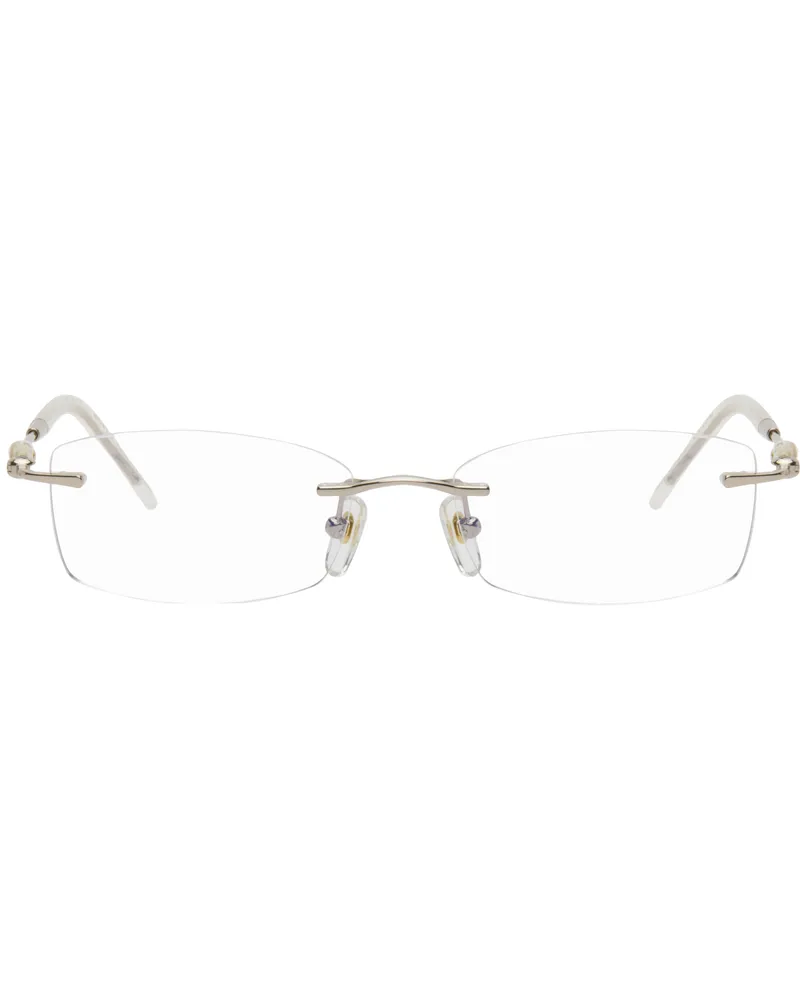 Bonnie Clyde Gold Metal Lisp Glasses Gold