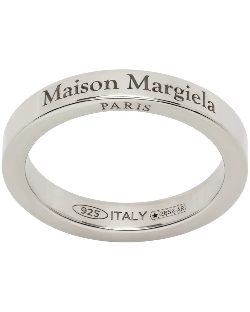Maison Margiela Silver Engraved Ring 951