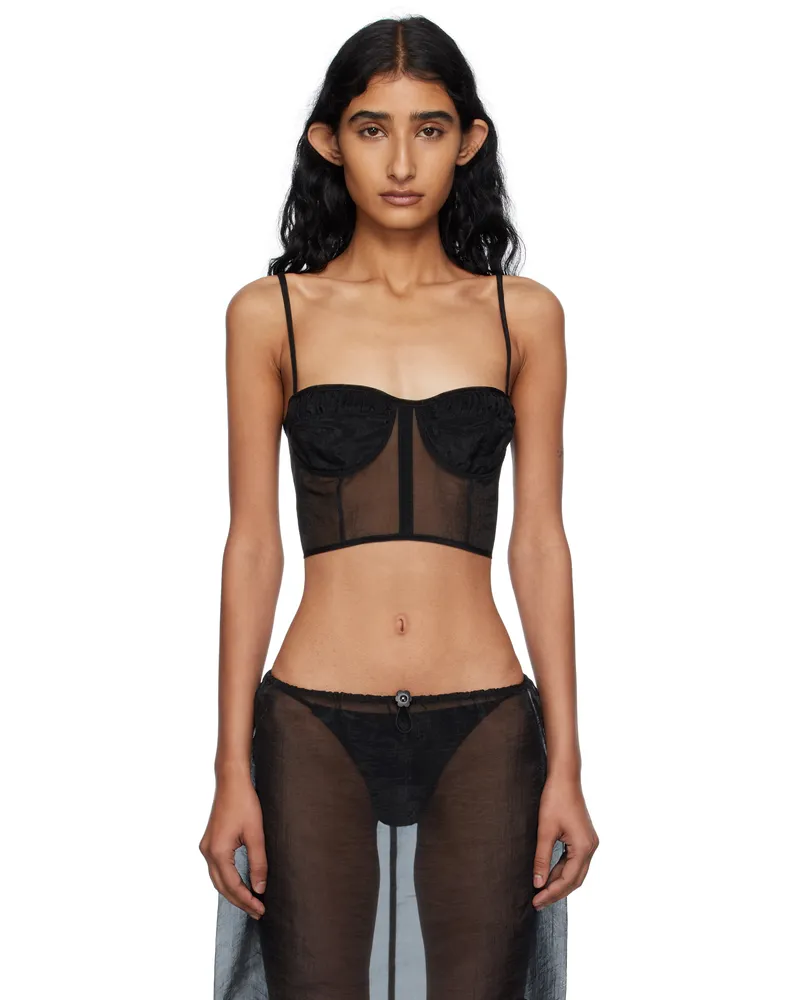 Cecilie Bahnsen Black Anya Top Black