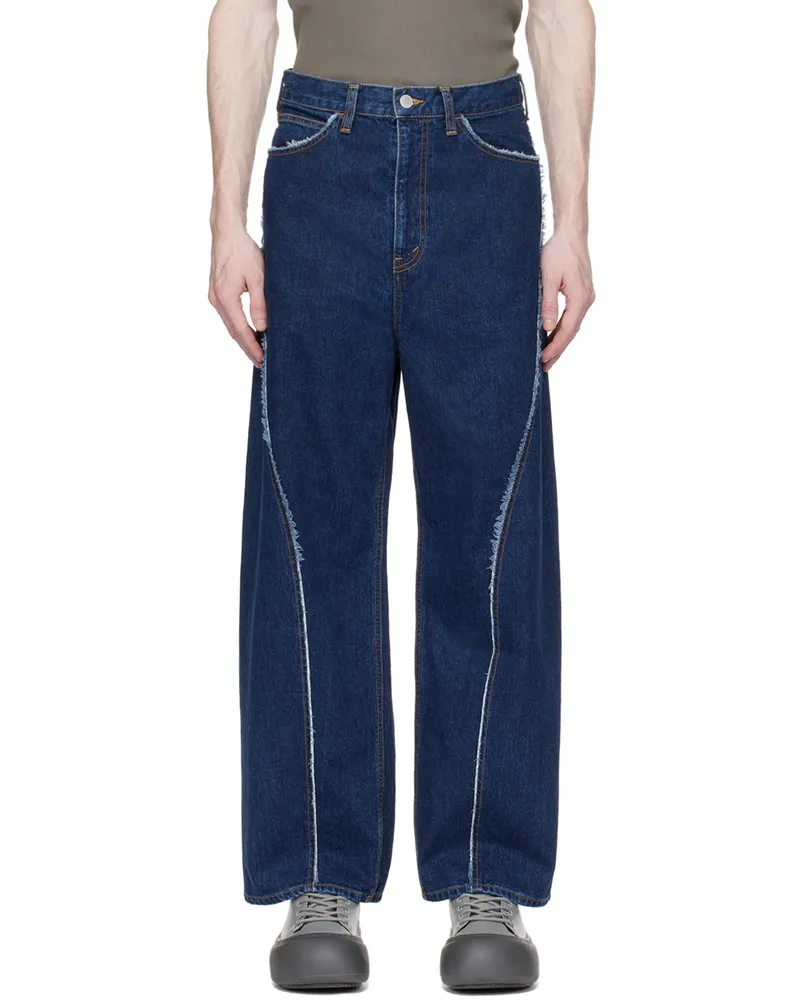 JieDa Indigo Used Jeans Indigo