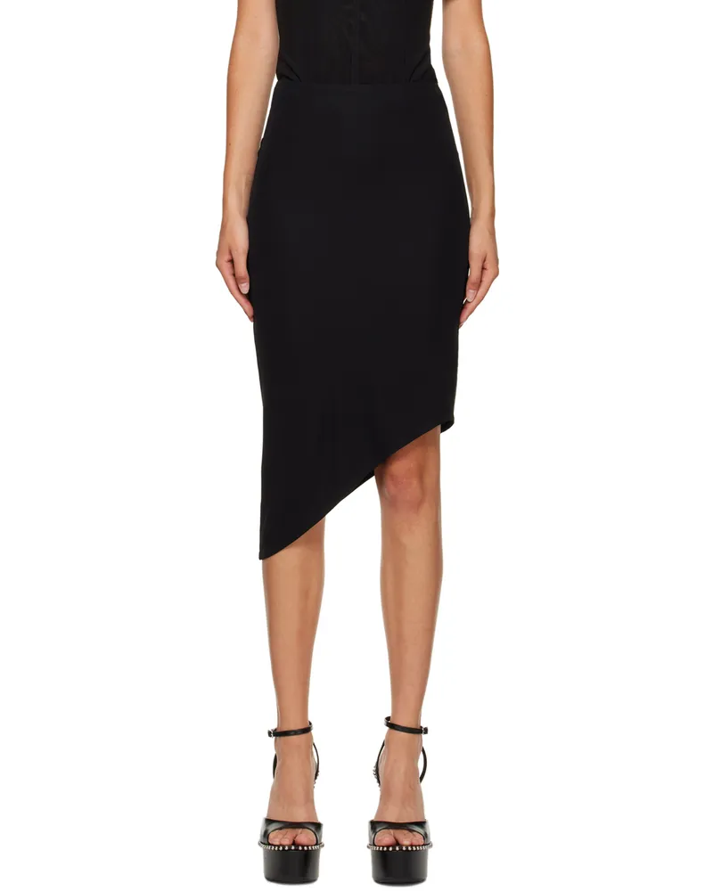 Miaou Black Vero Midi Skirt Black