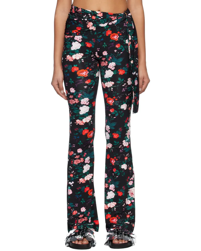 Paco Rabanne Black Printed Trousers V986