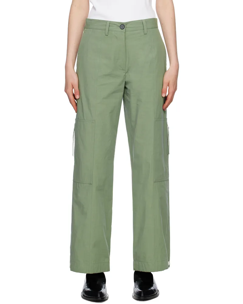 Jil Sander Green Zip Pocket Trousers 319