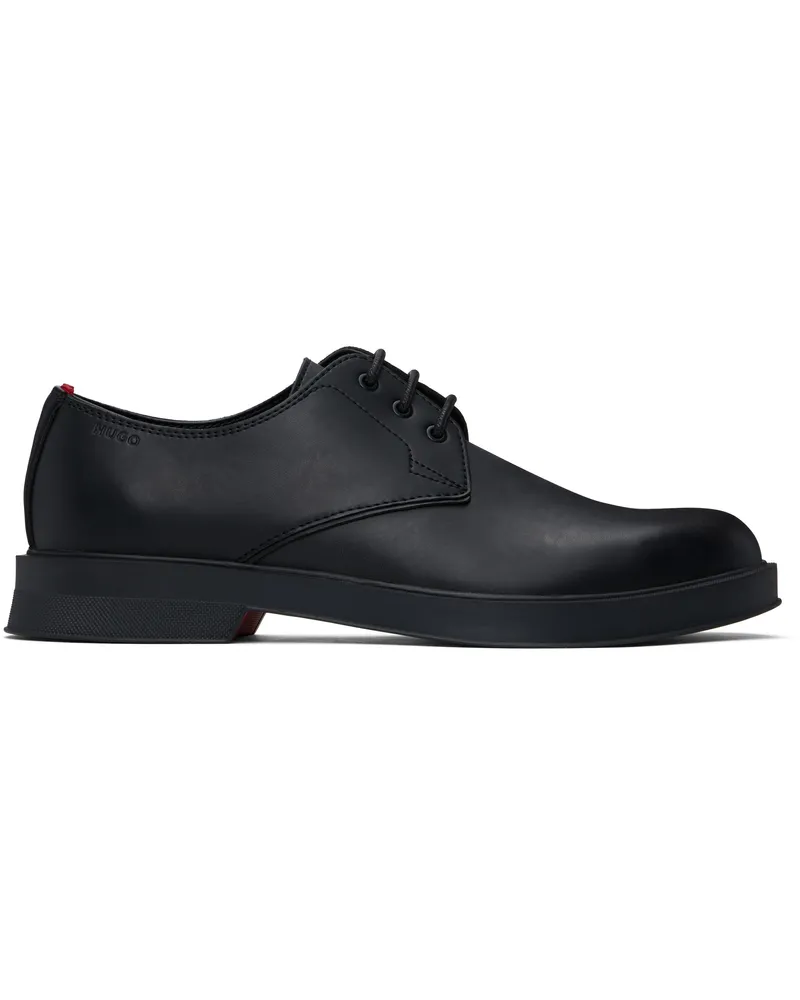 HUGO BOSS Black Leather Derbys 001-black