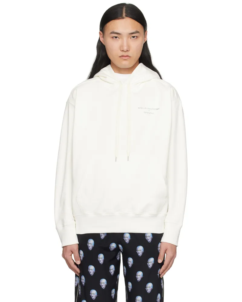 Stella McCartney Off-White Printed Hoodie 9500