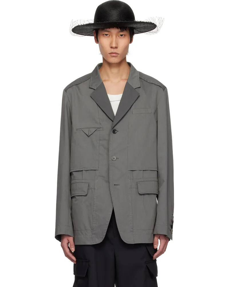 Undercover Gray UP1E4103 Blazer Gray