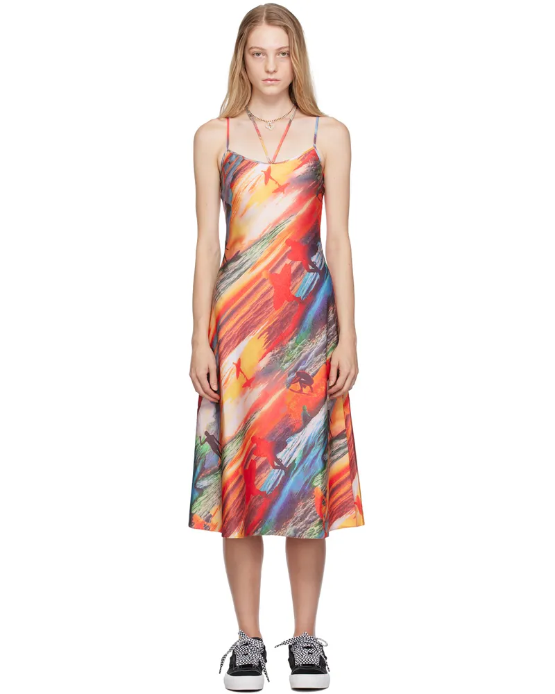 ERL Red Printed Midi Dress 1