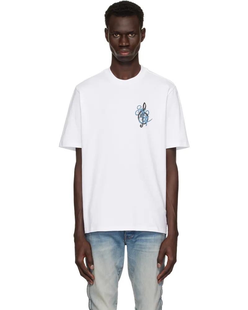Amiri White 'Amiri' Jazz Band T-shirt White