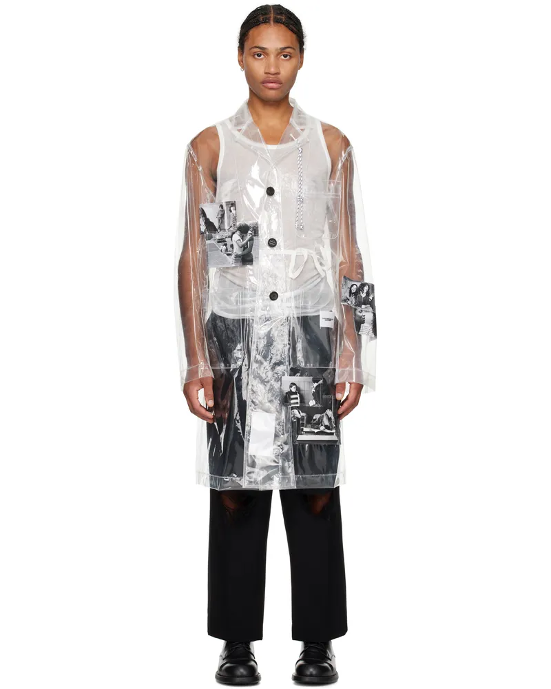 TheSoloIst Transparent Chesterfield Rain Coat Clear