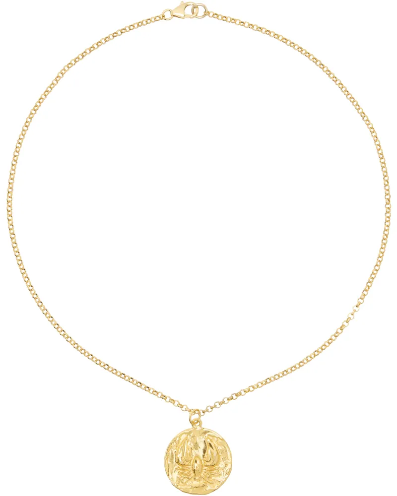 Alighieri Gold 'The Reader of the Sea' Necklace 24kt