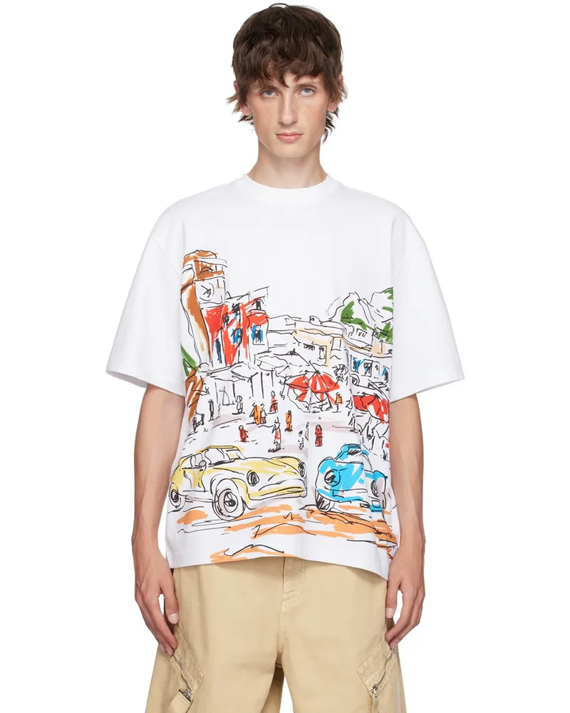 Jacquemus White La Casa 'Le t-shirt Largo' T-Shirt 1hi