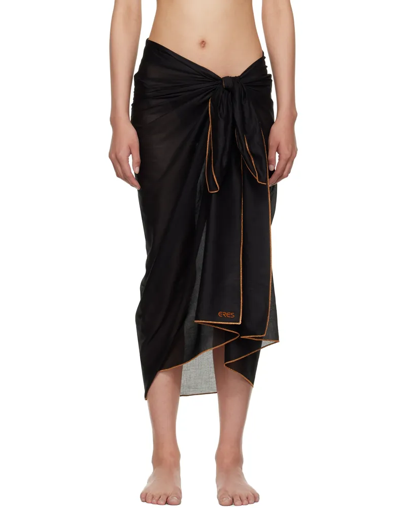 Eres Black Cabine Lurex Cover-up Noir