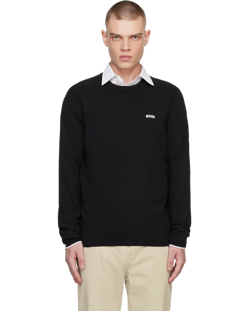 HUGO BOSS Black Logo Sweater 001-black