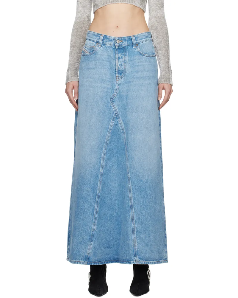 Diesel Blue De-Pago Denim Maxi Skirt 1
