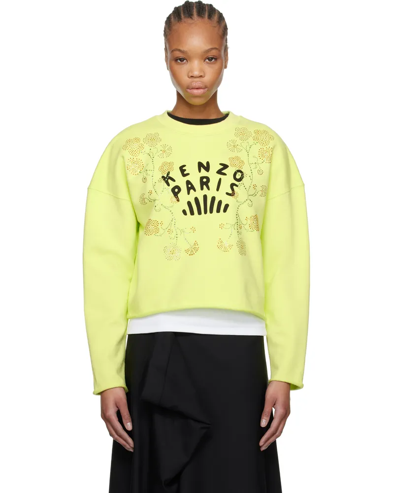 Kenzo Green Kenzo Paris 'KENZO Jungle Flower' Sweatshirt 39