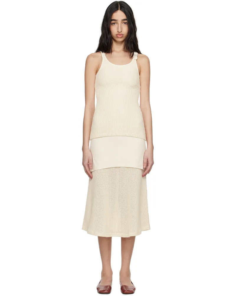 Wales Bonner Off-White Serenity Maxi Dress Ivory