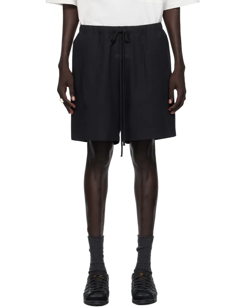 Fear of God Black Oxford Soccer Shorts Jet