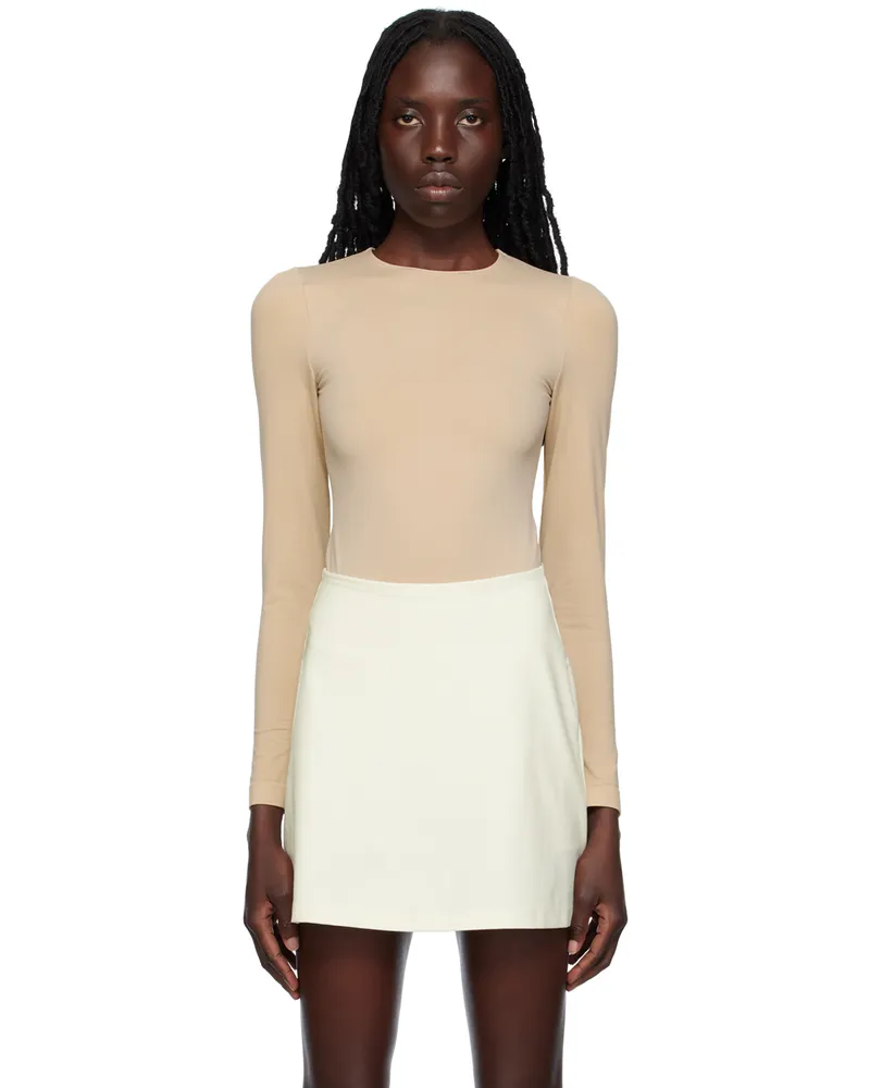 Wolford Beige Aurora Bodysuit 4816