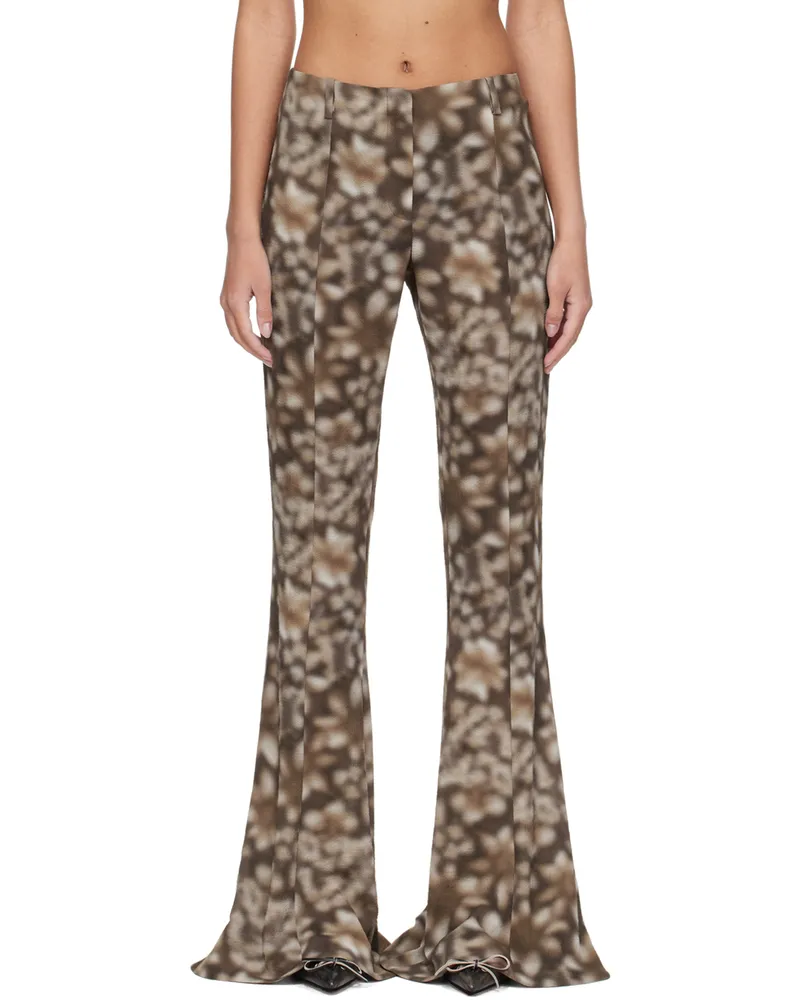 Acne Studios Brown Fluid Trousers 700
