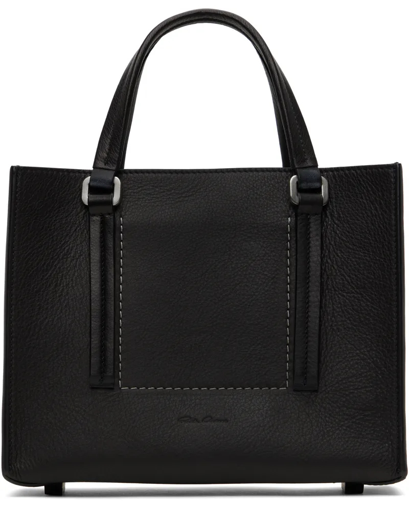 Rick Owens Black Hollywood Mini Edith Shopper Tote 09