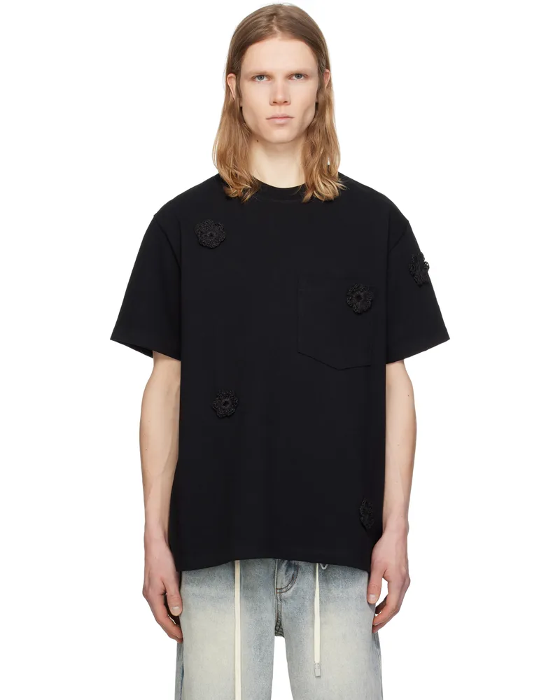 Song For The Mute Black 'Daisy' Standard T-shirt Black