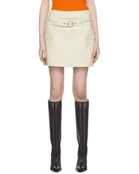 Saks Potts Beige New York Skirt Vanilla